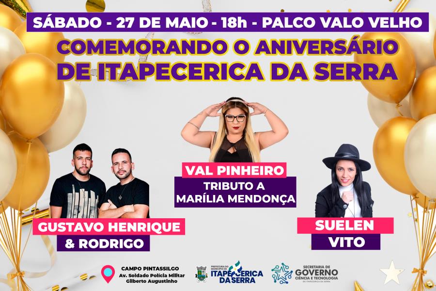 Palco Valo Velho recebe grande show para comemorar Aniversário da Cidade