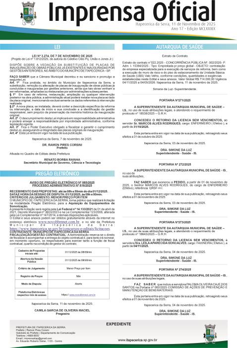 Imprensa Oficial 1189