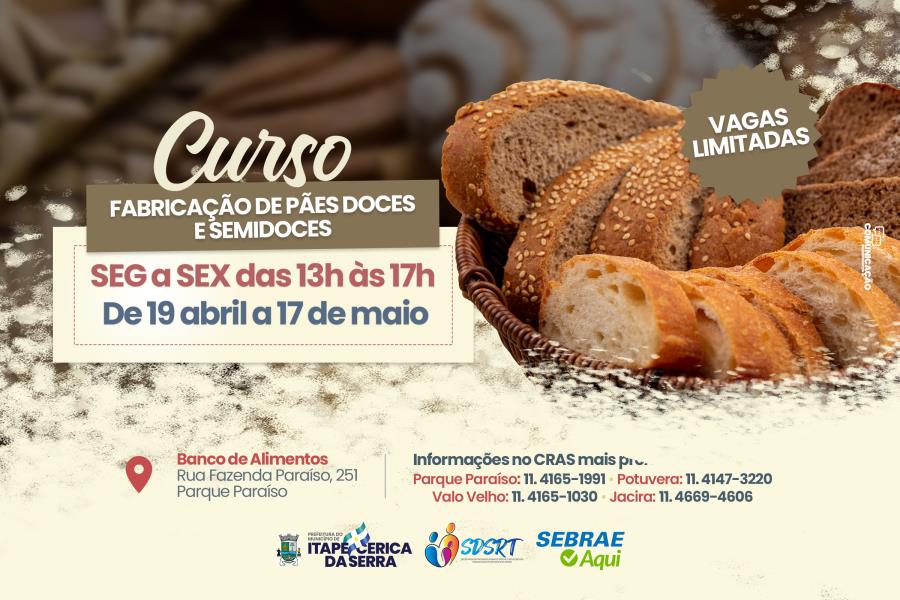 Prefeitura oferece qualificação para famílias atendidas pelo CRAS