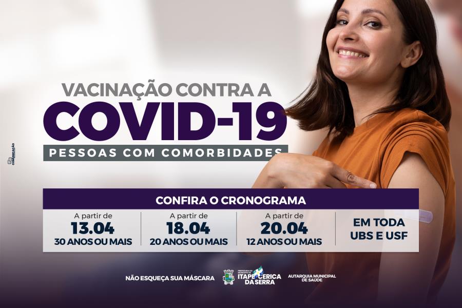 Nesta quinta-feira começa a vacinação com bivalente contra a Covid-19 para 30+ com comorbidades