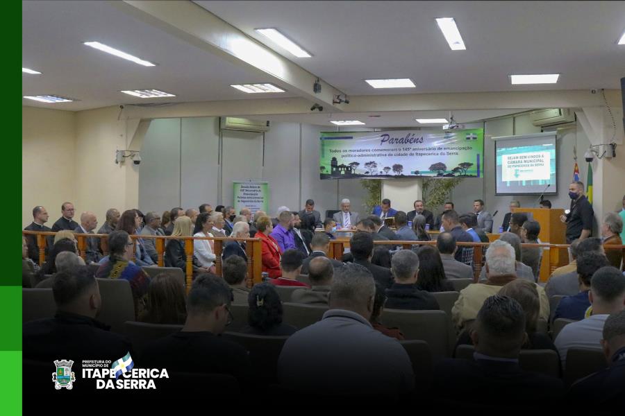 Sessão Solene na Câmara Municipal marca a entrega de honrarias