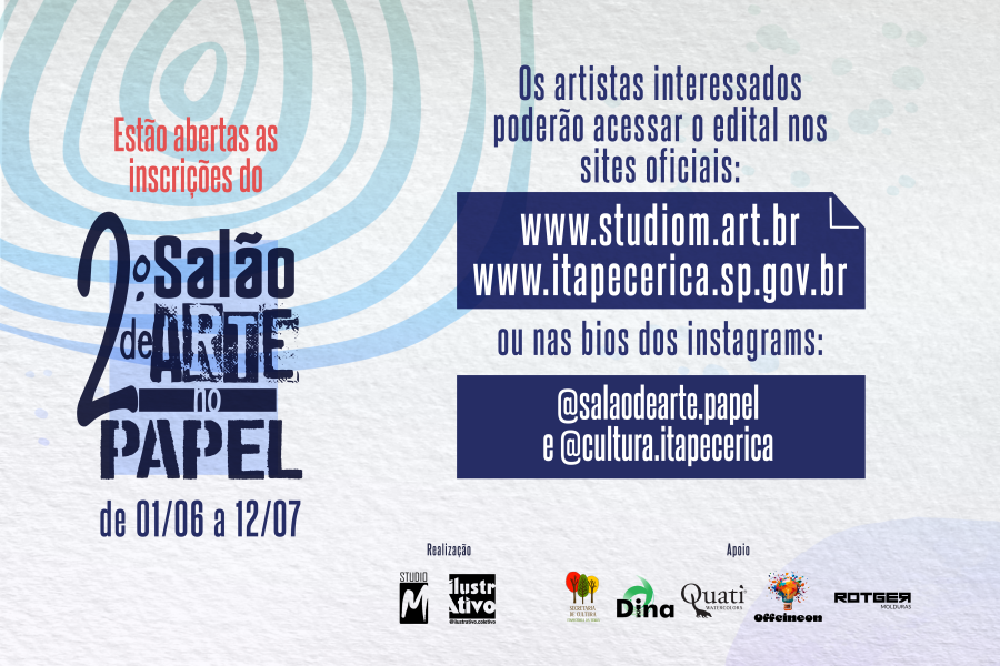 2° Salão de Arte no papel será realizado no Parque do Povo