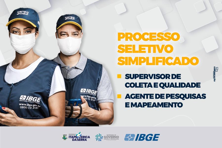 IBGE abre vagas até 19 de julho