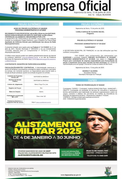 Imprensa Oficial 1088