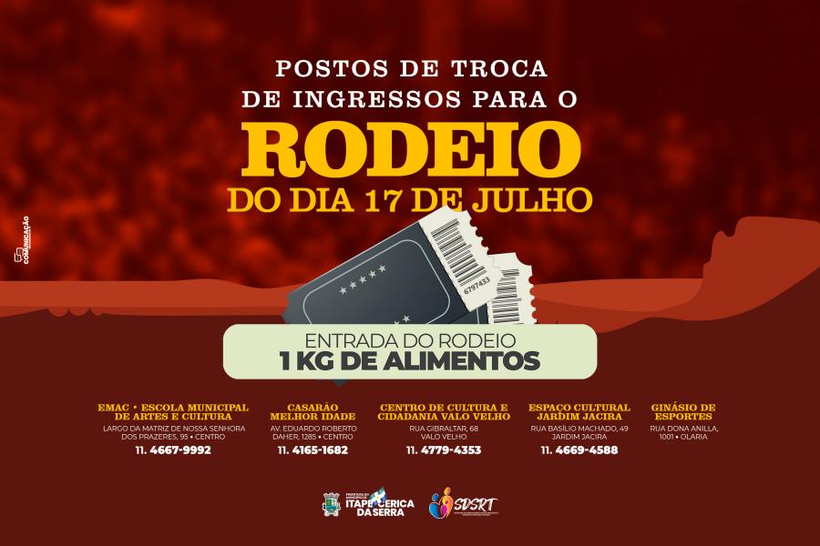 Festa do Peão de Itapetininga anuncia pontos de troca de ingressos e  relação de alimentos para shows solidários – Jornal Cidade Itapetininga