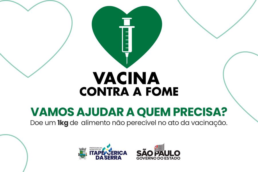Campanha “Vacina Contra a Fome” arrecada mais 800 quilos de alimentos em Itapecerica da Serra