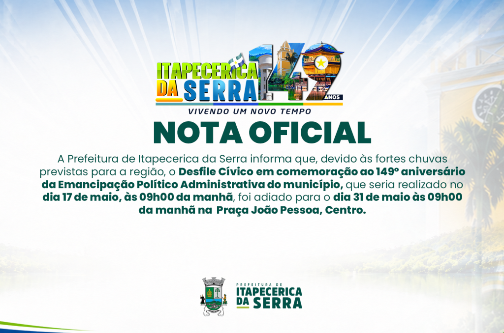 Desfile Cívico em comemoração aos 149 anos de Itapecerica da Serra será no dia 31 de maio