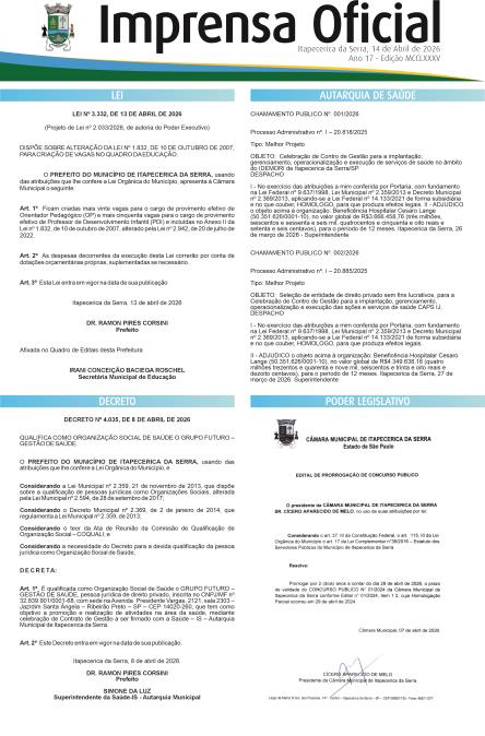 Imprensa Oficial 1285