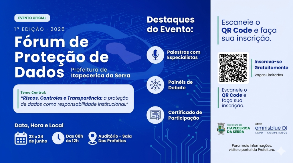 1º Fórum PMIS de Proteção de Dados debate riscos, controles e transparência na Administração Pública