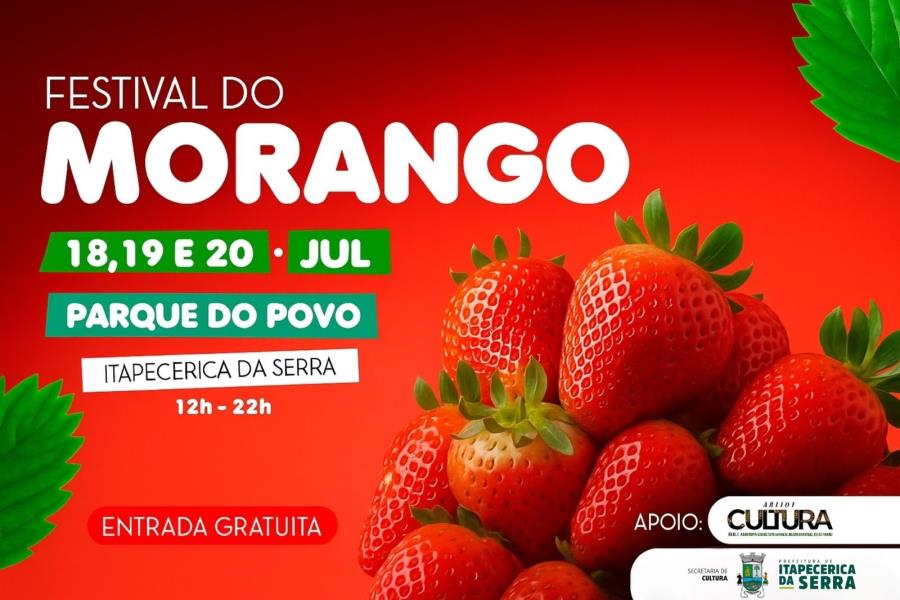 Festival do Morango e Festa Julina: Parque do Povo recebe eventos neste final de semana