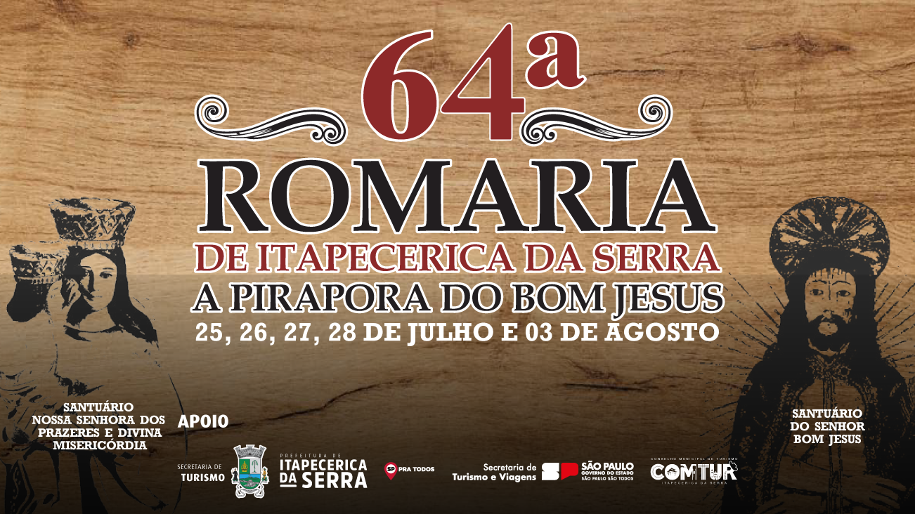 Organização divulga calendário da 64ª Romaria de Itapecerica da Serra a Pirapora do Bom Jesus