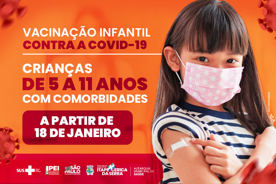 Prefeitura de Itapecerica da Serra inicia vacinação do público infantil