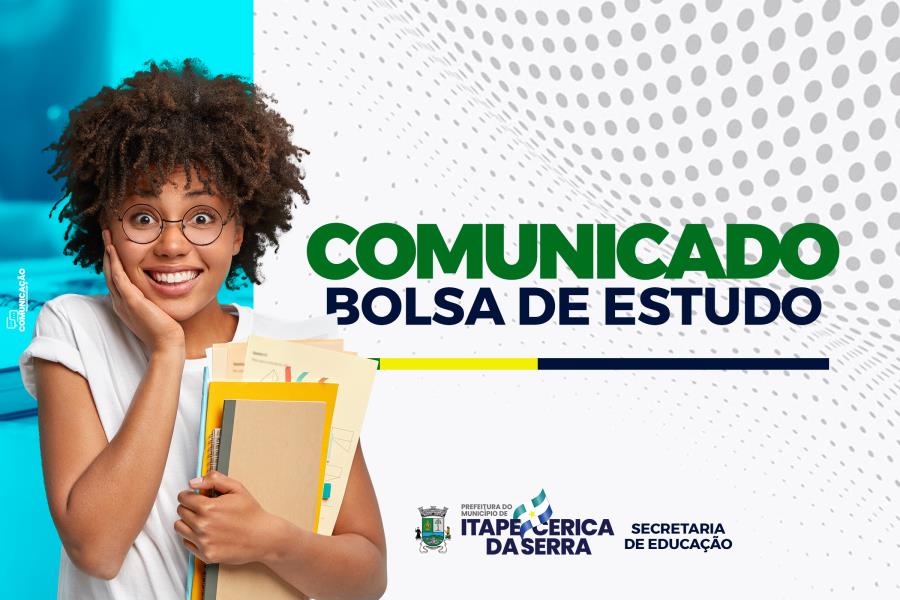 Comunicado - Bolsa de Estudos Ensino Superior 2023