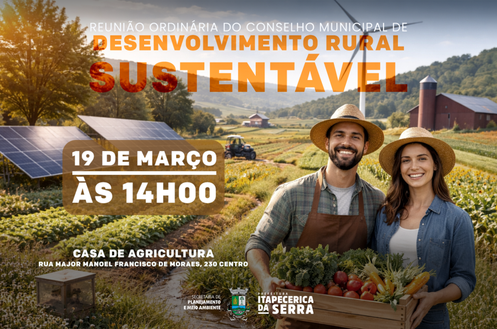 Conselho Municipal de Desenvolvimento Rural Sustentável se reúne nesta quinta (19/03)