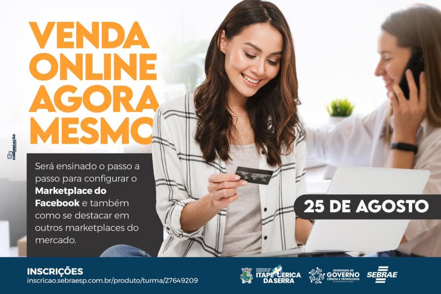 Prefeitura e Sebrae promovem curso “Venda Online Agora Mesmo”