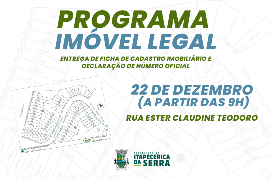 Prefeitura de Itapecerica da Serra realiza entrega de Cadastro Imobiliário e Número Oficial na Rua Ester Claudine Teodoro
