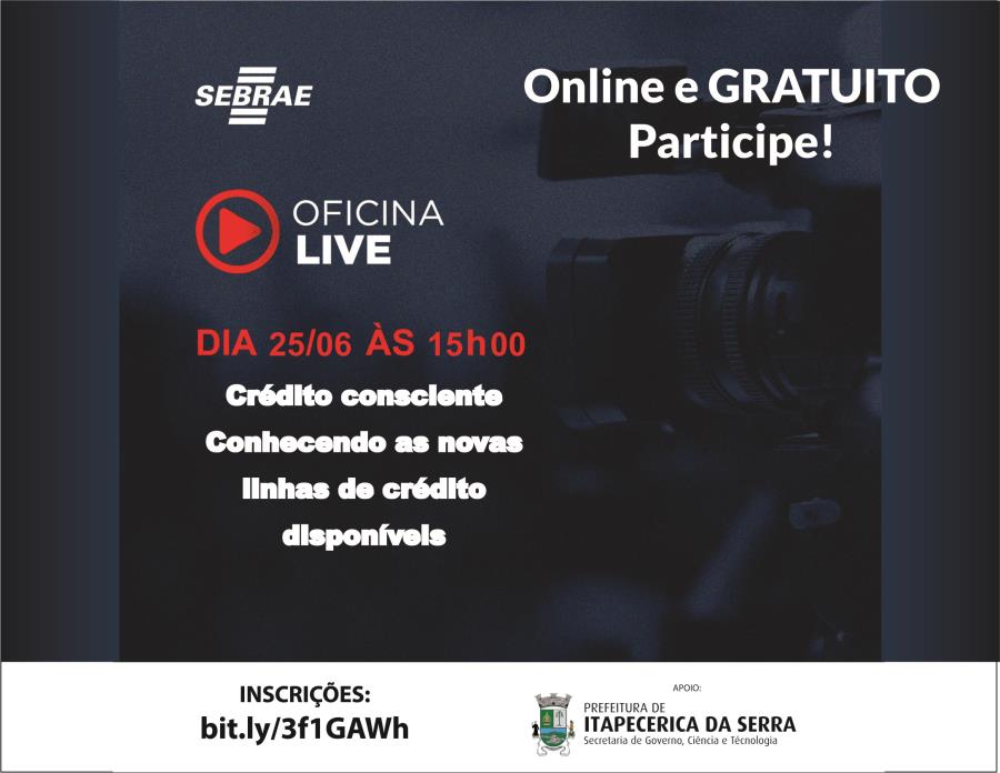 Live sobre capacitação financeira discutirá oportunidades de acesso a créditos durante a pandemia