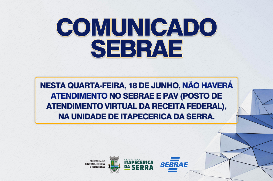 COMUNICADO SEBRAE