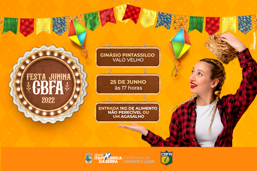 Festa Junina da CBFA acontece no próximo dia 25 no Valo Velho