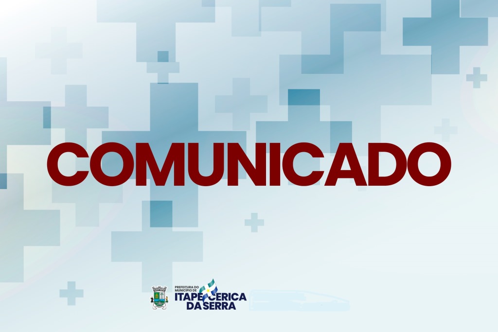 Comunicado – Secretaria de Planejamento e Meio Ambiente