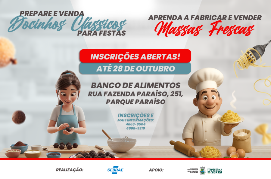 Secretaria de Desenvolvimento Social e Relações do Trabalho promove cursos gratuitos para a população