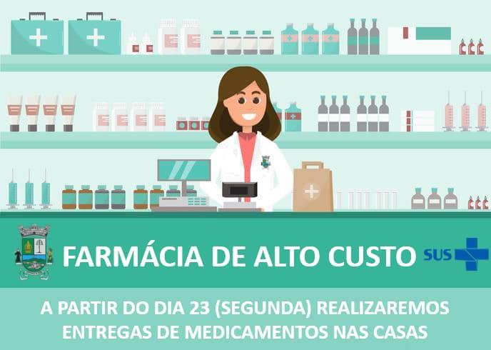 Farmácia de Alto Custo passará a entregar medicamentos em casa
