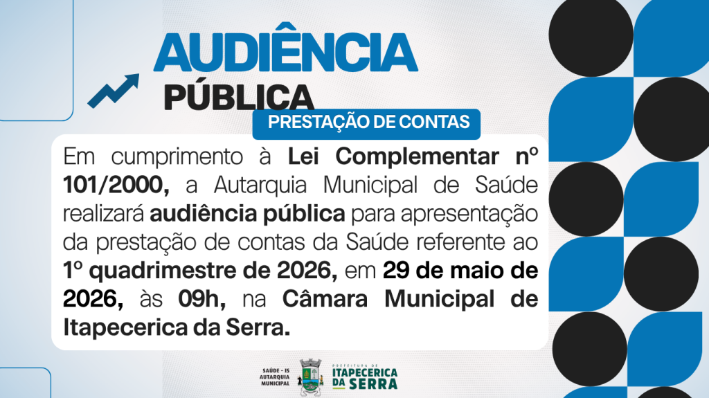 Autarquia Municipal de Saúde realiza Audiência Pública de Prestação de Contas