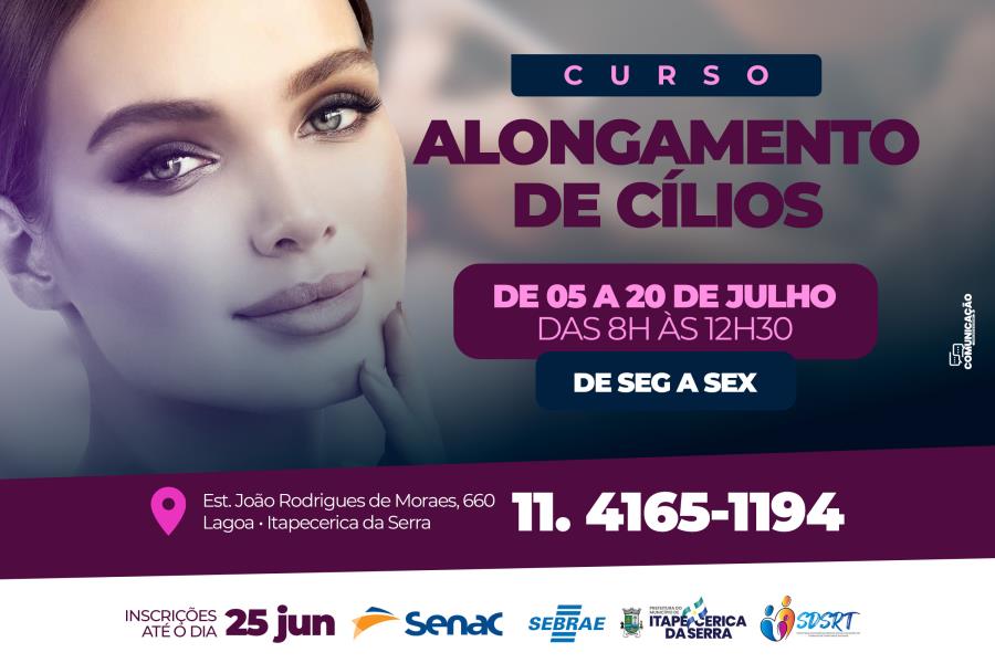 Prefeitura promove 2° Curso de Alongamento de Cílios