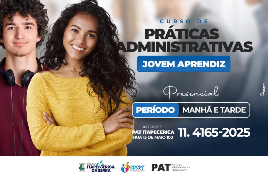 Programa Jovem Aprendiz recebe Curso de Práticas Administrativas