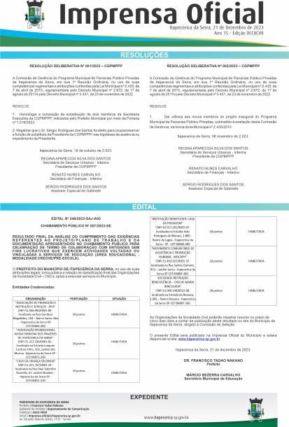 Imprensa Oficial 797