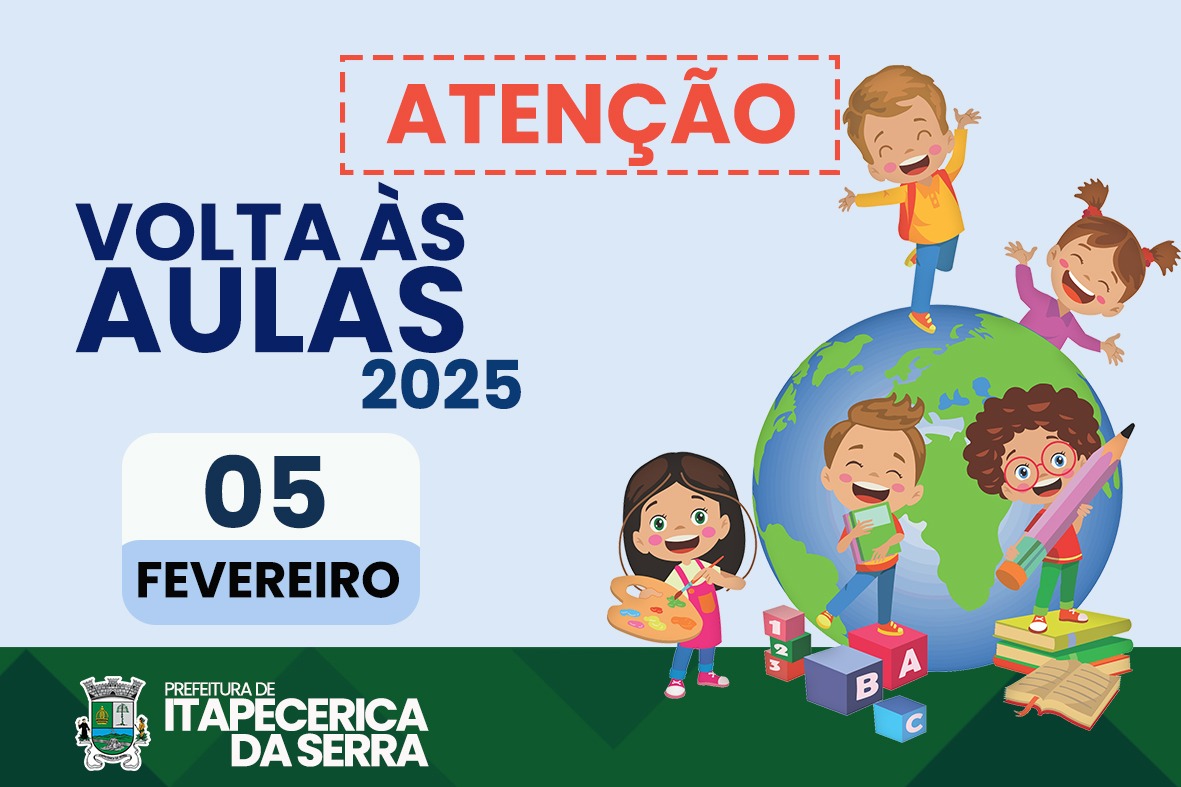 Aulas na Rede Municipal de Itapecerica da Serra começam no dia 5 de fevereiro com expectativa de novo ano letivo repleto de aprendizado