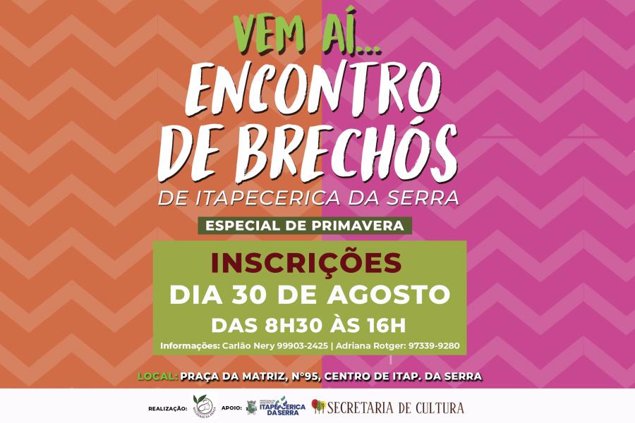 Cultura abre inscrições para o Encontro de Brechós