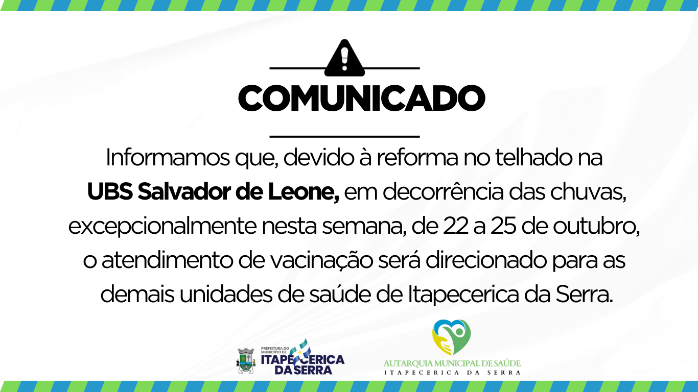 UBS Salvador de Leone passa por reforma