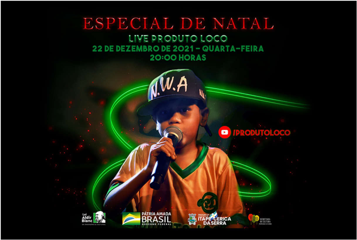Lei Aldir Blanc: hoje tem Live de rap Especial de Natal