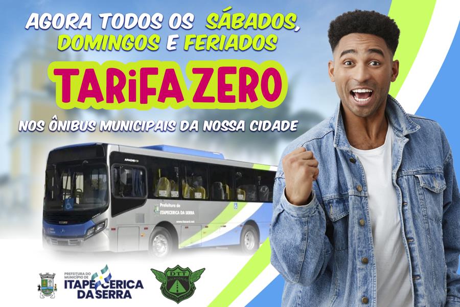 "Transporte Para Todos" oferece ônibus gratuito na cidade aos finais de semana e feriados