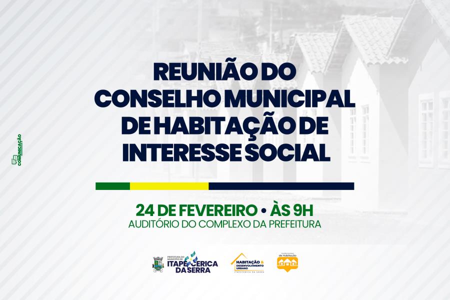 Reunião do Conselho Municipal de Habitação