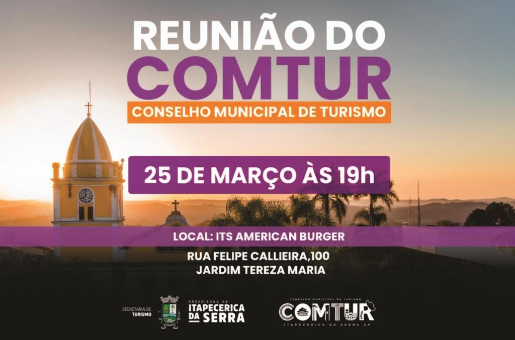 Conselho de Turismo se reúne no próximo dia 25