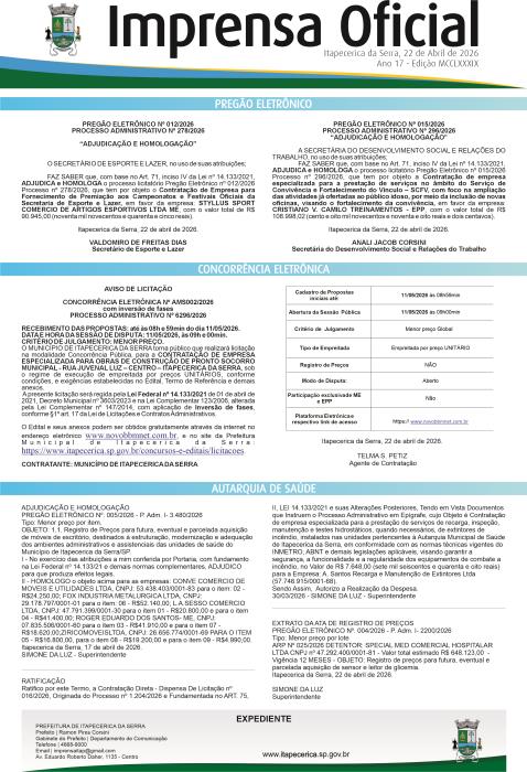 Imprensa Oficial 1289