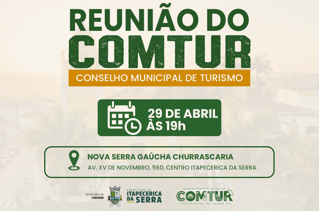 COMTUR debate ações para fortalecer o turismo em Itapecerica da Serra