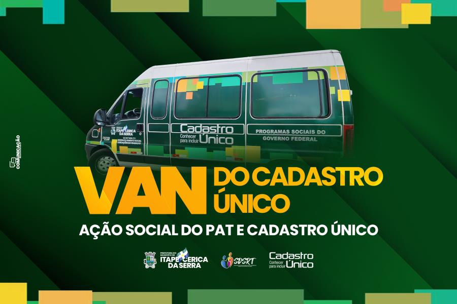 Neste sábado, Jardim Santa Júlia recebe Van do CadÚnico