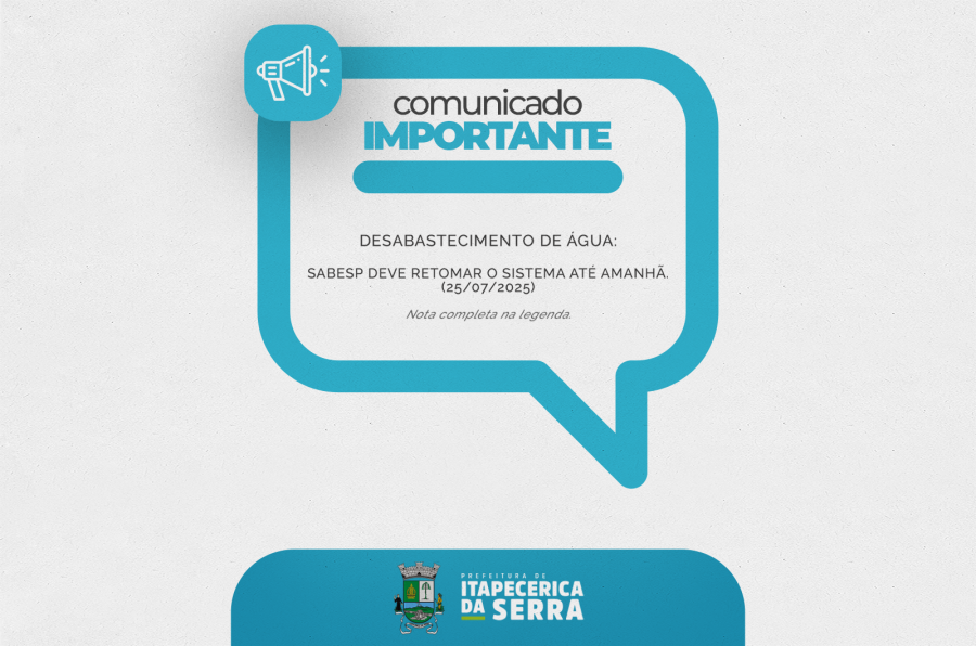 Desabastecimento de água: Sabesp deve retomar o sistema até amanhã