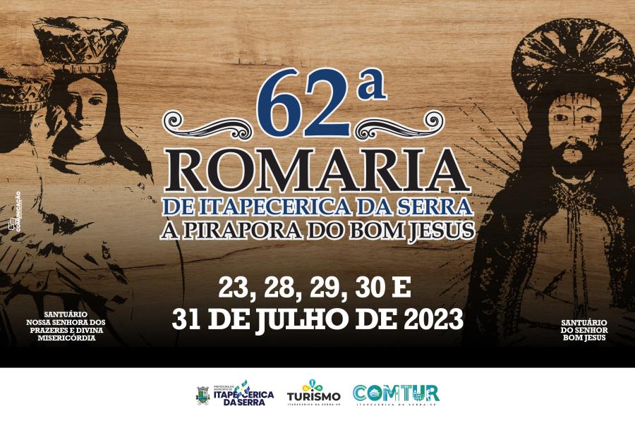 Programação: 62ª Romaria de Itapecerica da Serra a Pirapora de Bom Jesus