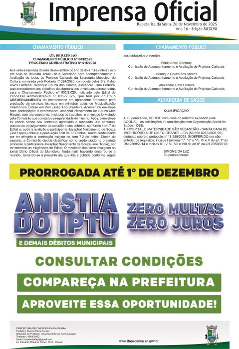 Imprensa Oficial 1197