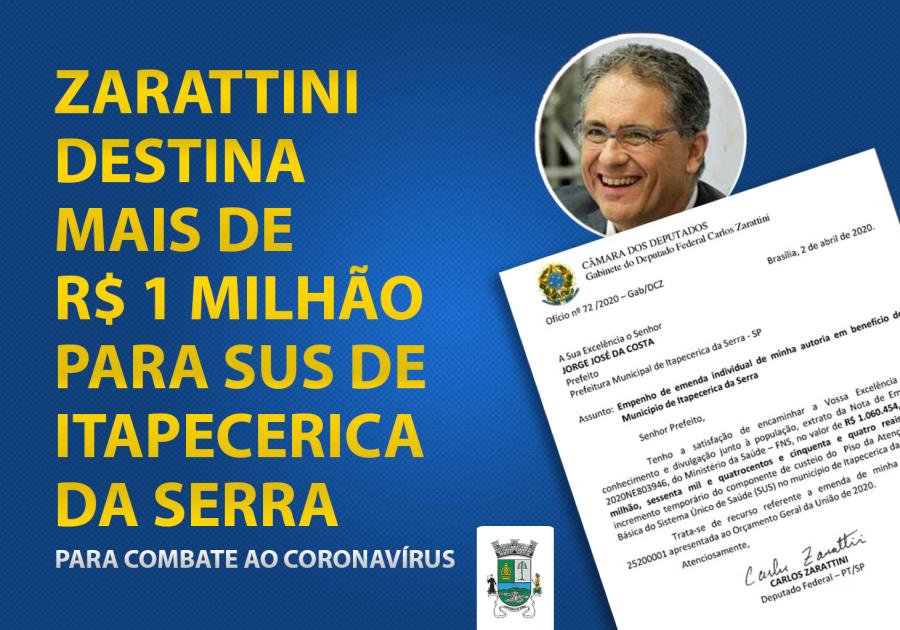 Combate ao Coronavírus: Itapecerica da Serra recebe verba de mais de um milhão para a Saúde