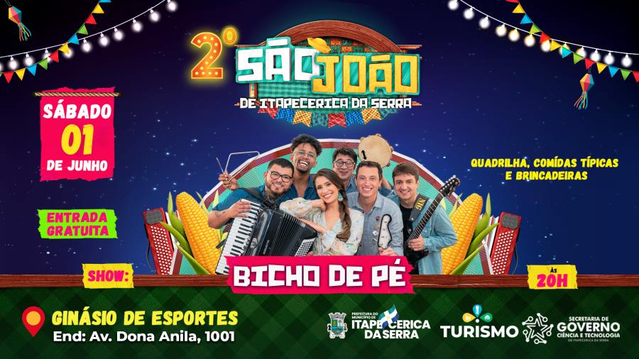 2º São João de Itapecerica da Serra: Evento acontece no próximo dia 1º de junho