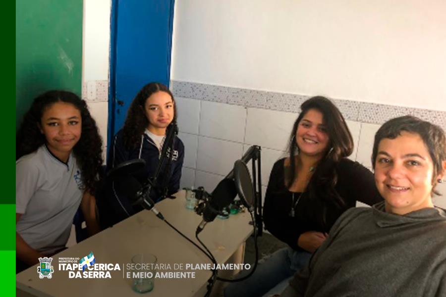 Equipe do Meio Ambiente participa de Podcast de alunos do Jd Jacira