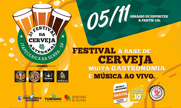 Ginásio de Esportes recebe 2º Festival da Cerveja Artesanal