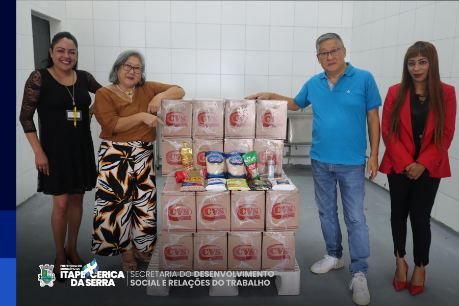 Banco de Alimentos recebe doação de cestas básicas