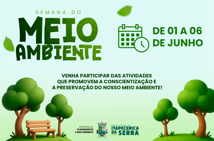 Prefeitura promove Semana do Meio Ambiente em junho