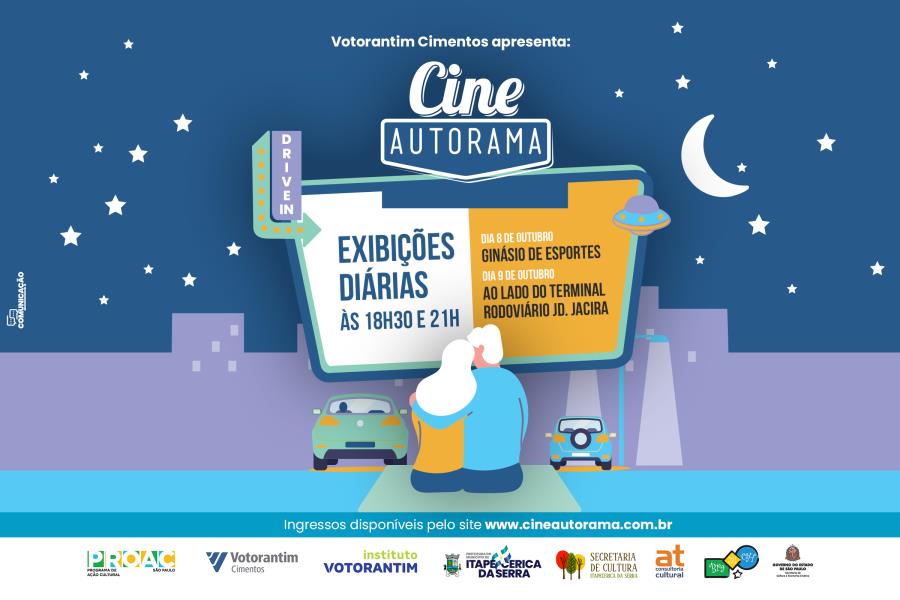 Cine Autorama exibe sessões gratuitas de cinema drive-in em Itapecerica da Serra